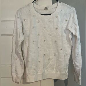 J Crew Embellished sweatshirt